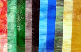 Colored Glass Sheets In Stained Glass