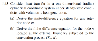 Solved 4 43 Consider Heat Transfer In A