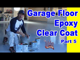 epoxy floor clear coat application