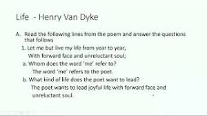 life poem by henry van 10th