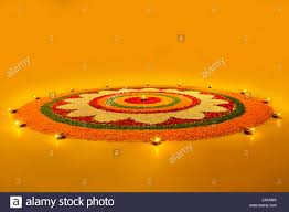 Diwali Rangoli Designs With Flowers Petals Diyas Rangoli