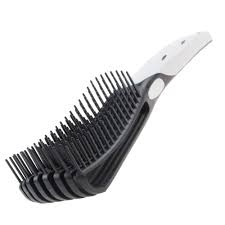 Combing her hair hurts, so you avoid doing it or she avoids doing it. Detangling Brush For Curly Hair Black Detangler With Nylon Bristles African 4c Ebay