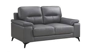 zoso modern grey leather living room