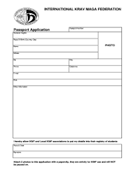 krav maga pport form fill out and