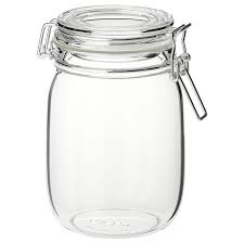 This cute apothecary jar offers a variety of uses in your home décor. Korken Clear Glass Jar With Lid Height 16 5 Cm Ikea