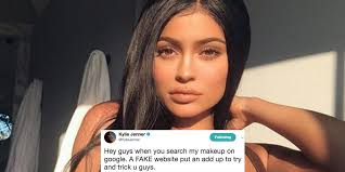 kylie jenner calls out fake kylie