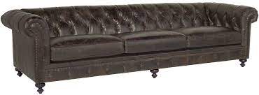Bernhardt Leather Chesterfield Sofa