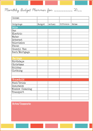 Blank Budget Worksheet Worksheets Excel Printable Weekly Pdf