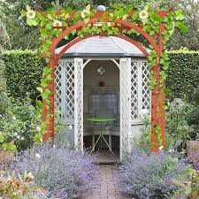 Solid Wood Garden Arch Pergola Trellis