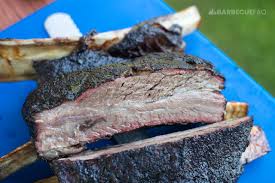 smoked dino beef plate ribs on the