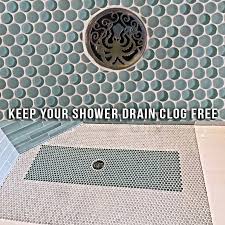 keep your shower drain clog free