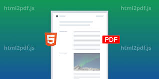 convert html to pdf using html2pdf