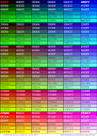 Morris Leffel Web Safe Color Chart