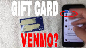 can you use debit gift card on venmo