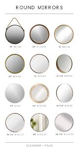 round mirrors for every room small