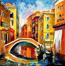 Venice Bridge Canvas Painting Painting