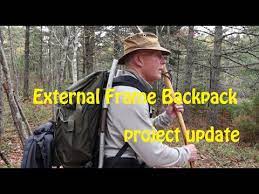 external frame backpack project update