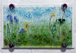 Vitreus Art Fused Glass Wildflowers