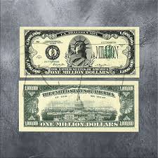 traditional one million dollar bill