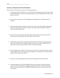 Systems Of Equations Riverside Math