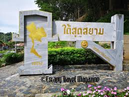 perak msia thailand border stone