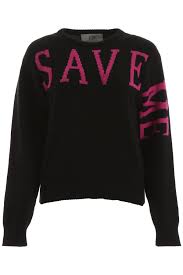 Alberta Ferretti Save Me Pullover J0915 5112 Black Fuchsia