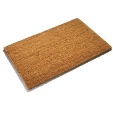 modern edge large coir doormat