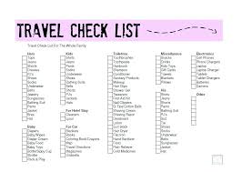 Vacation Checklist Template Velorunfestival Com
