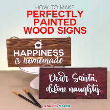 vinyl stencils to paint wood signs