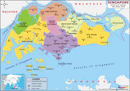 singapore map hd political map of
