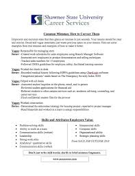 Building A Resume Shawnee State