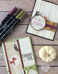 While trying to come up with the perfect gift idea, you might hastily go through all of their. Thankful Forest Friends Card Ideas Luvin Stampin