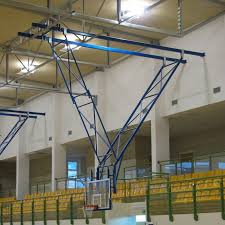 suspended basketball structure with an