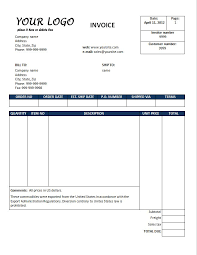 50+ Invoice Template Word Doc Free Download Pics