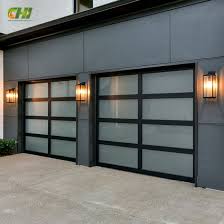 White Laminated Glass Garage Doors