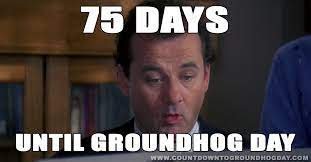 2019 countdown to groundhog day