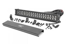 20 Inch Cree Led Light Bar With Cool White Drl 70920blkdrl Rough Country