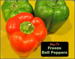 how to freeze bell peppers the