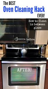 Cleaning The Oven Glass Door On