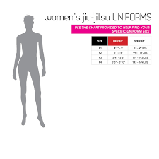 Size Chart Womens Jiu Jitsu Uniforms Century Martial Arts