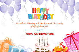 free happy birthday wishes card with