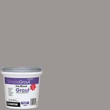 Custom Building Products Simplegrout 165 Delorean Gray 1 Qt Pre Mixed Grout