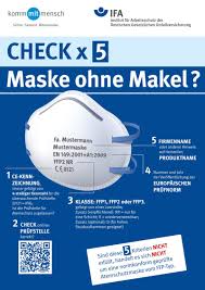 Der atemwiderstand dieser ffp3 maske ist sogar niedriger als die normvorgaben für eine ffp1 maske. Ffp2 Masken Richtig Benutzen Forschungsinstitut Der Gesetzlichen Unfallversicherung Gibt Hinweise Unfallkasse Rheinland Pfalz