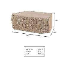 Buff Concrete Retaining Wall Block