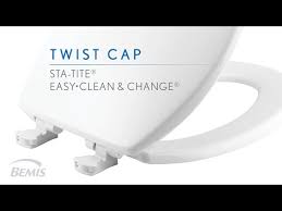 Twist Cap Easy To Clean Toilet Seat