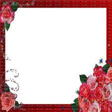 flower frame flowers frames red