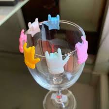 6pcs Wine Glass Markers Cute Finger