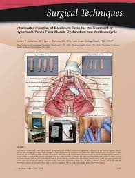 intralevator injection of botulinum