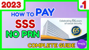 pay sss contribution without prn