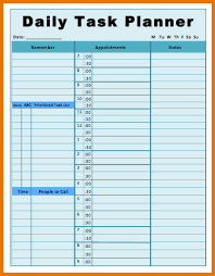 Office Daily Planner Template Magdalene Project Org